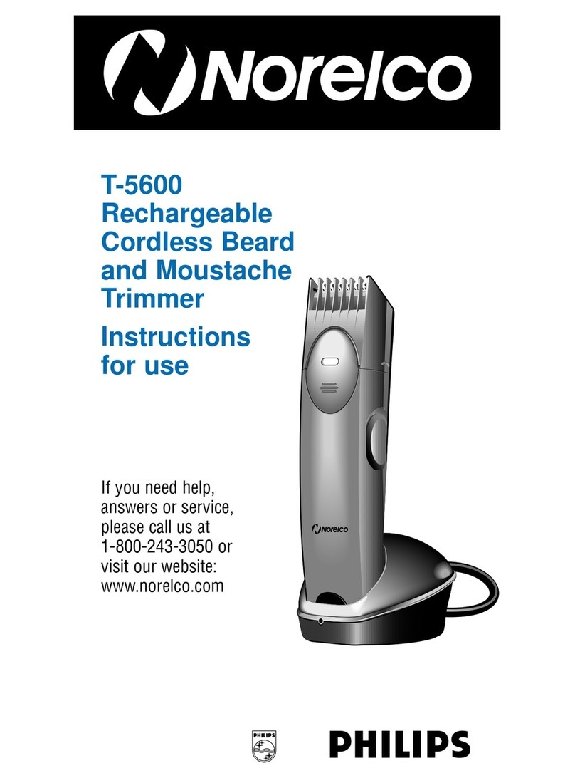 Philips Norelco T-5600 User manual Philips Norelco T-5600 User manual