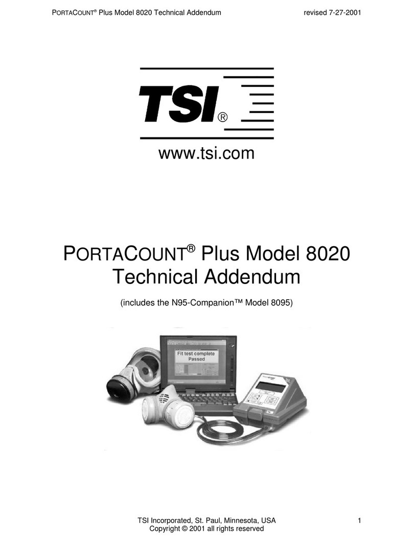 TSI Instruments PORTACOUNT 8020 Addendum