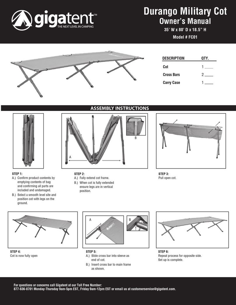 GigaTent FC01 owner's manual GigaTent FC01 owner's manual