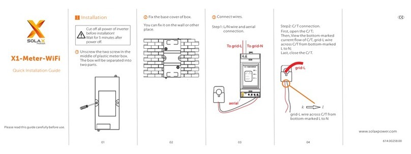 SolaX Power X1-Meter-WiFi Quick installation guide