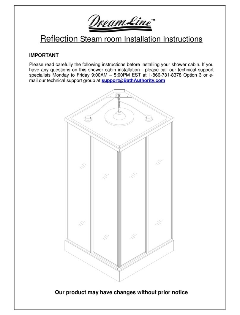 Dreamline Reflection installation instructions