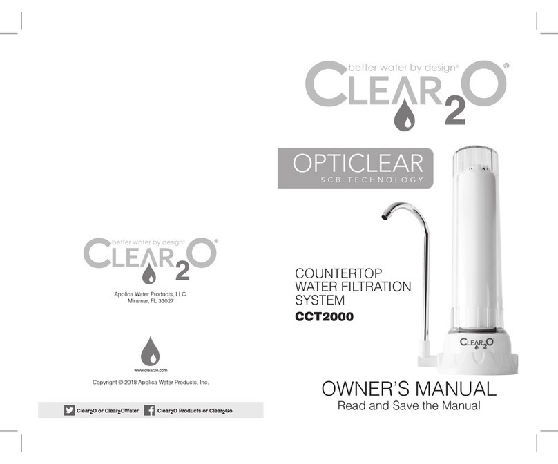 Clear2O CCT2000 owner's manual