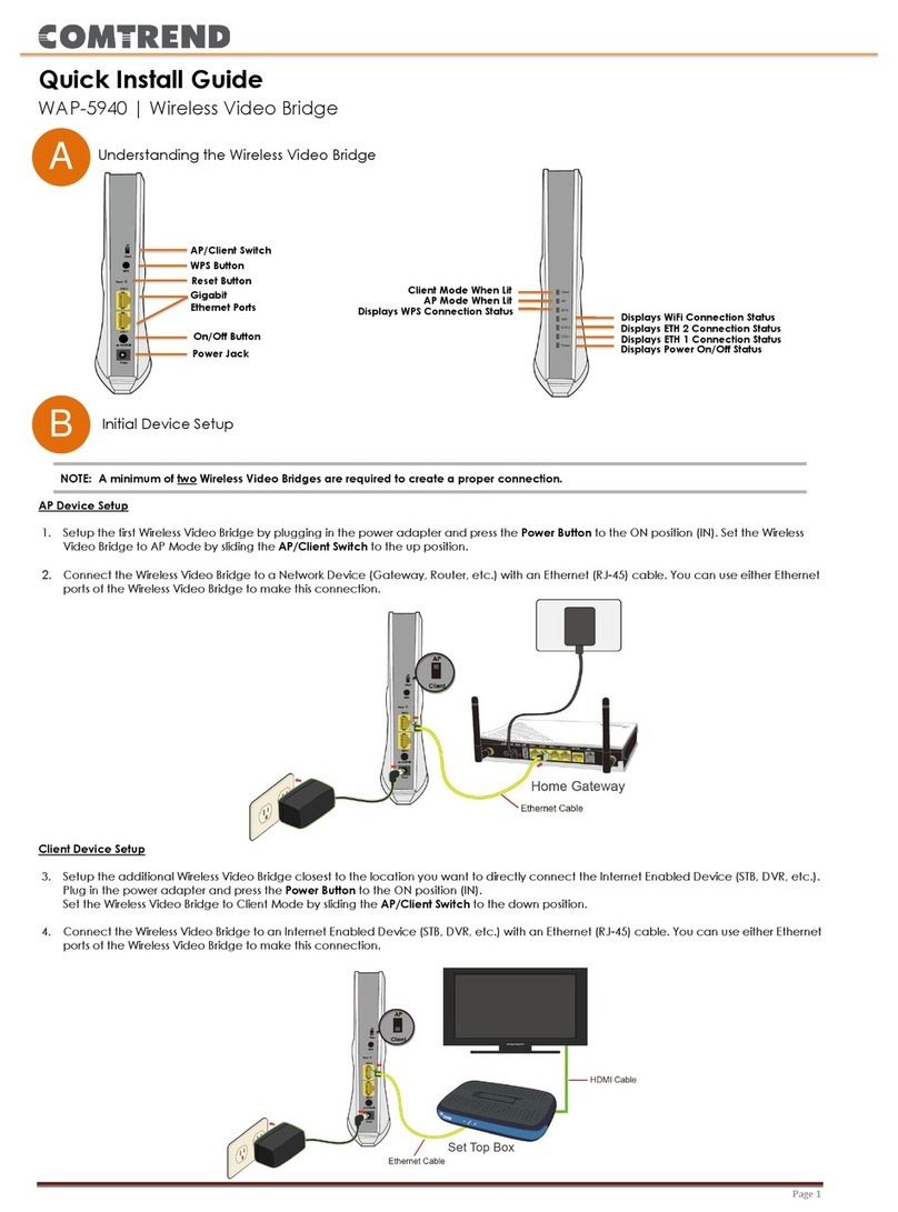 Comtrend Corporation WAP-5940 Quick install guide