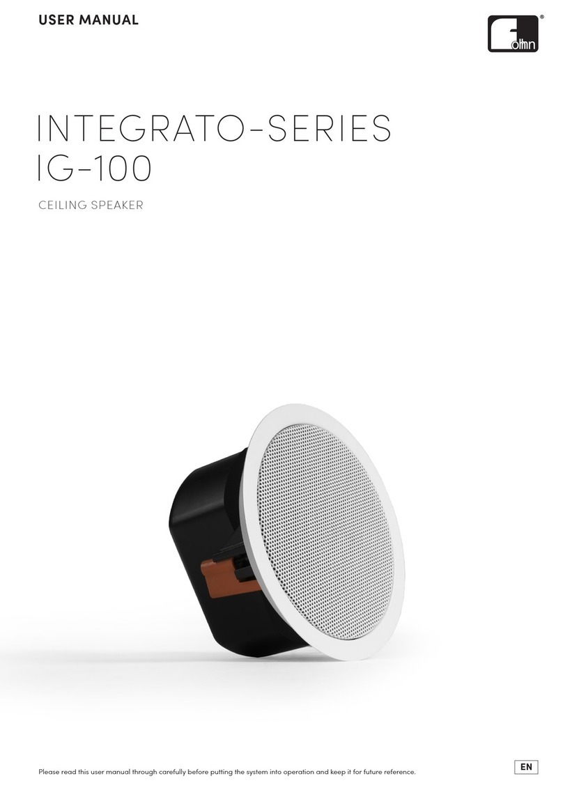 Fohhn INTEGRATO IG-100 User manual Fohhn INTEGRATO IG-100 User manual