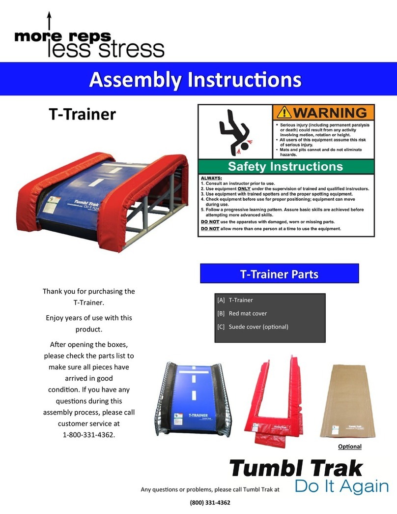 Tumbl Trak T-Trainer User manual