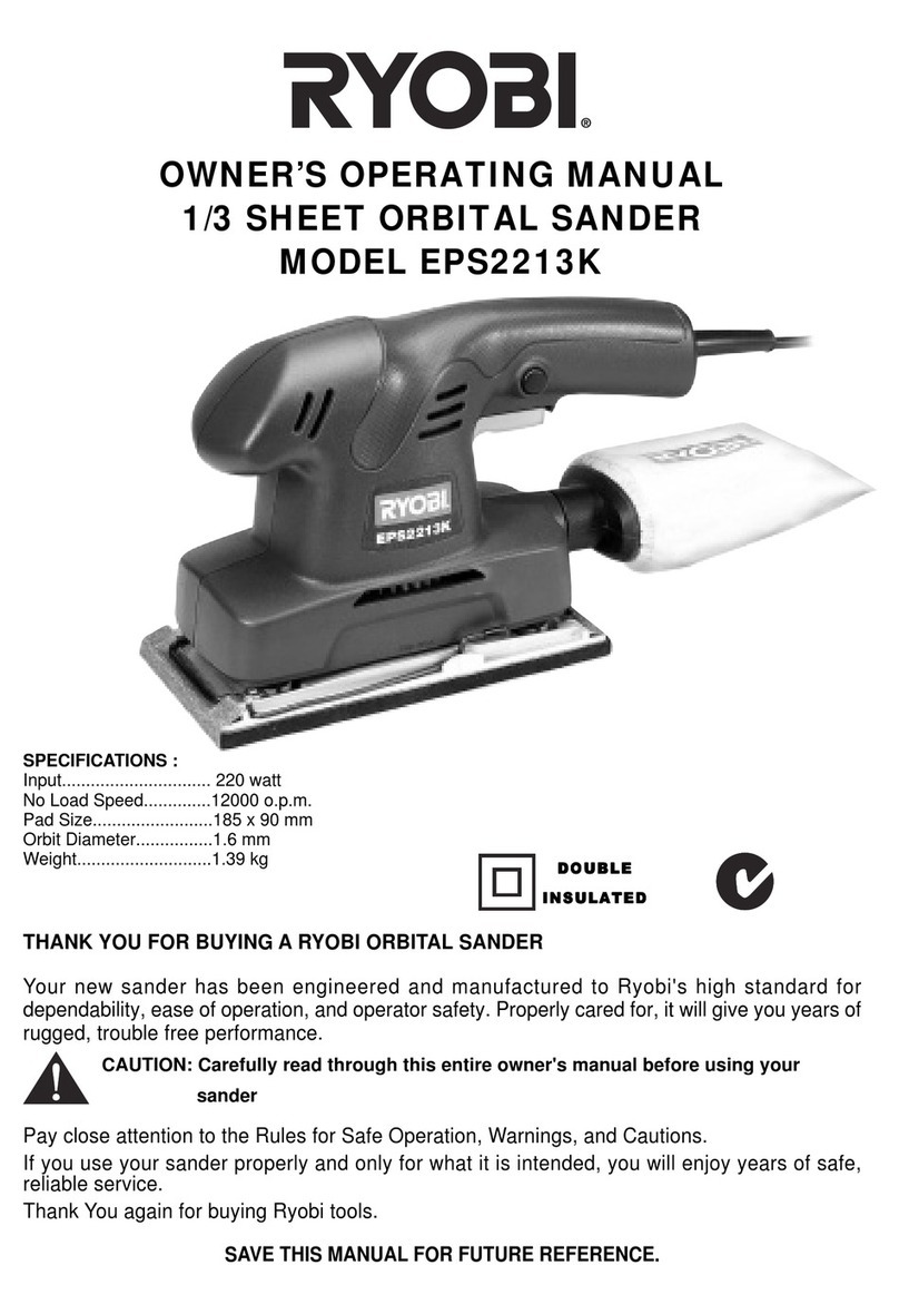 Ryobi EPS2213K Owner's operating manual