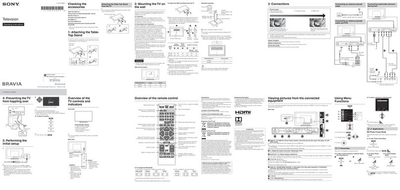 Sony BRAVIA KLV-40R252F User manual Sony BRAVIA KLV-40R252F User manual
