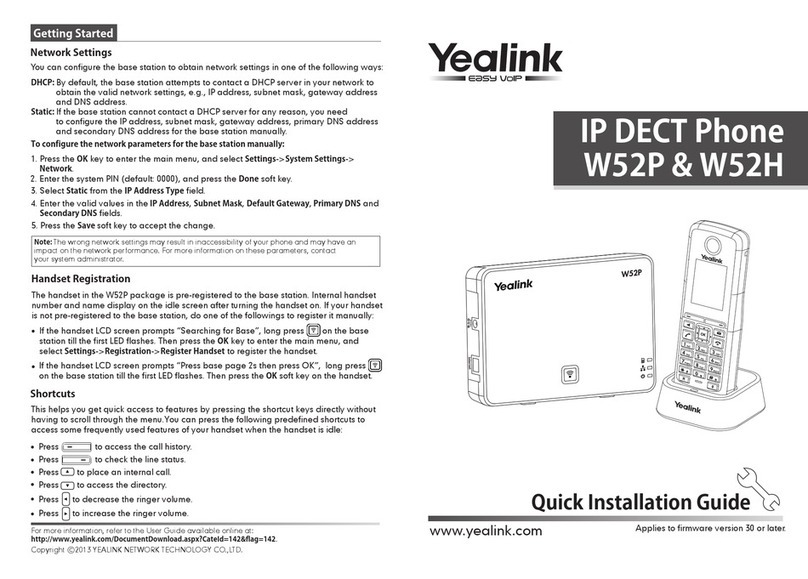 Yealink W52H User manual