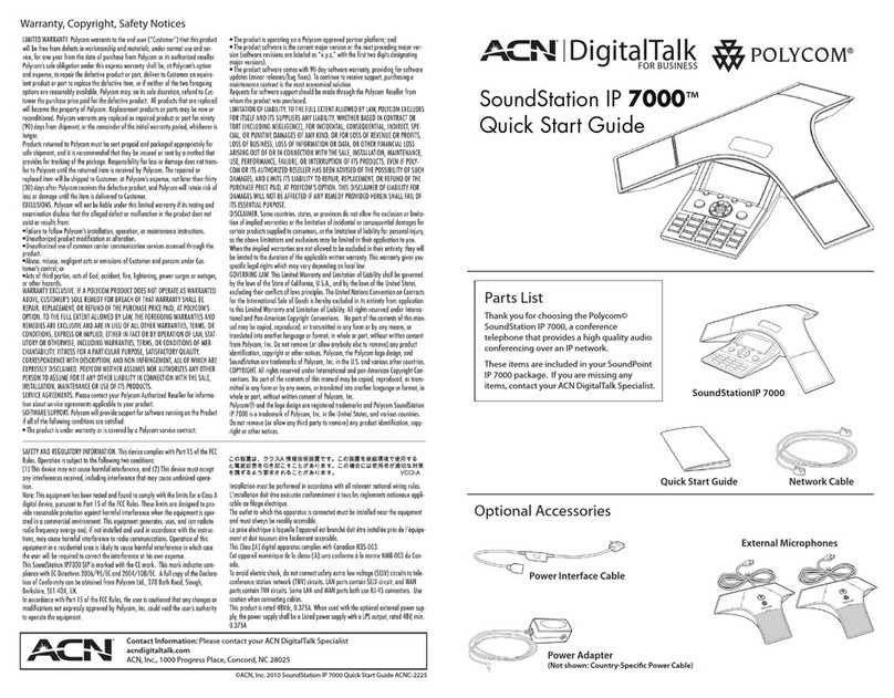 Polycom SoundStation IP 7000 User manual