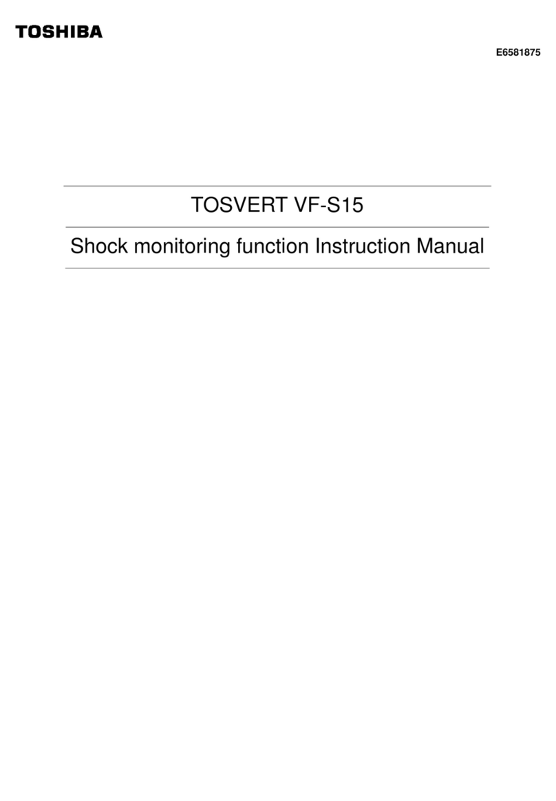 Toshiba TOSVERT VF-S15 series User manual