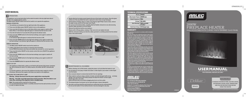 Arlec Dekkar EFH432 user manual