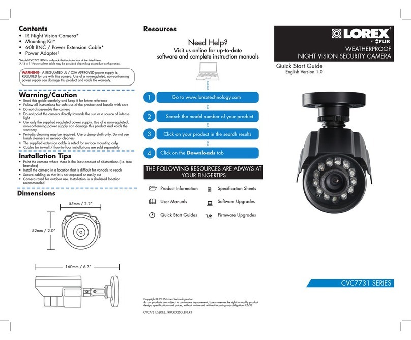 Lorex CVC7731 SERIES User manual