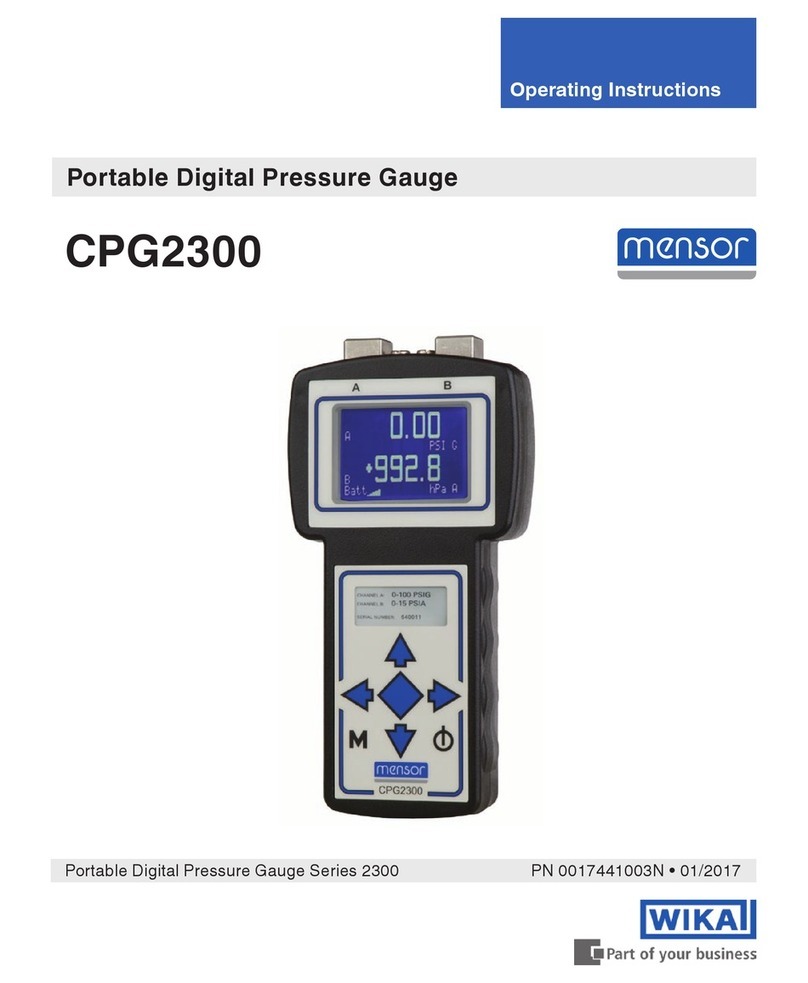 mensor CPG2300 operating instructions