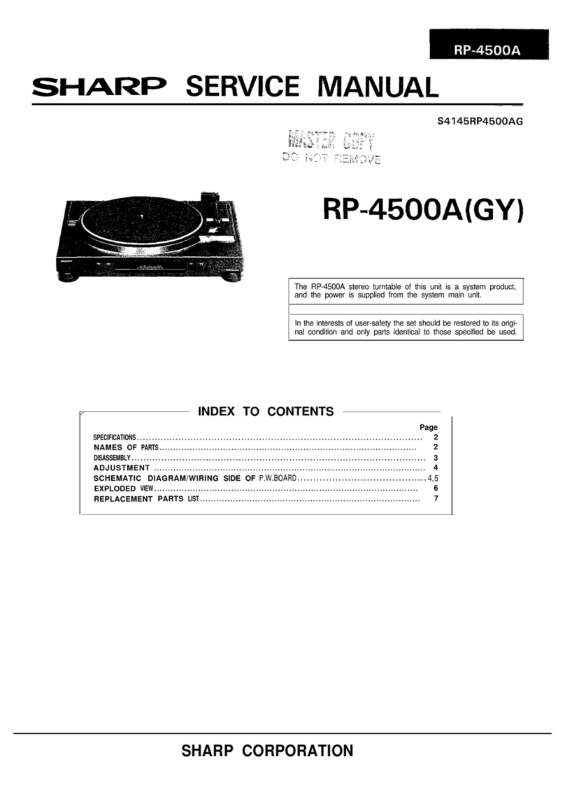 Sharp RP-4500A User manual