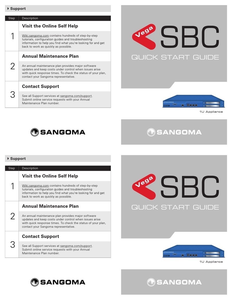 Sangoma Vega SBC quick start guide