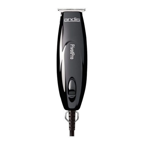 Andis Pivot Pro Trimmer PMT-1 User manual