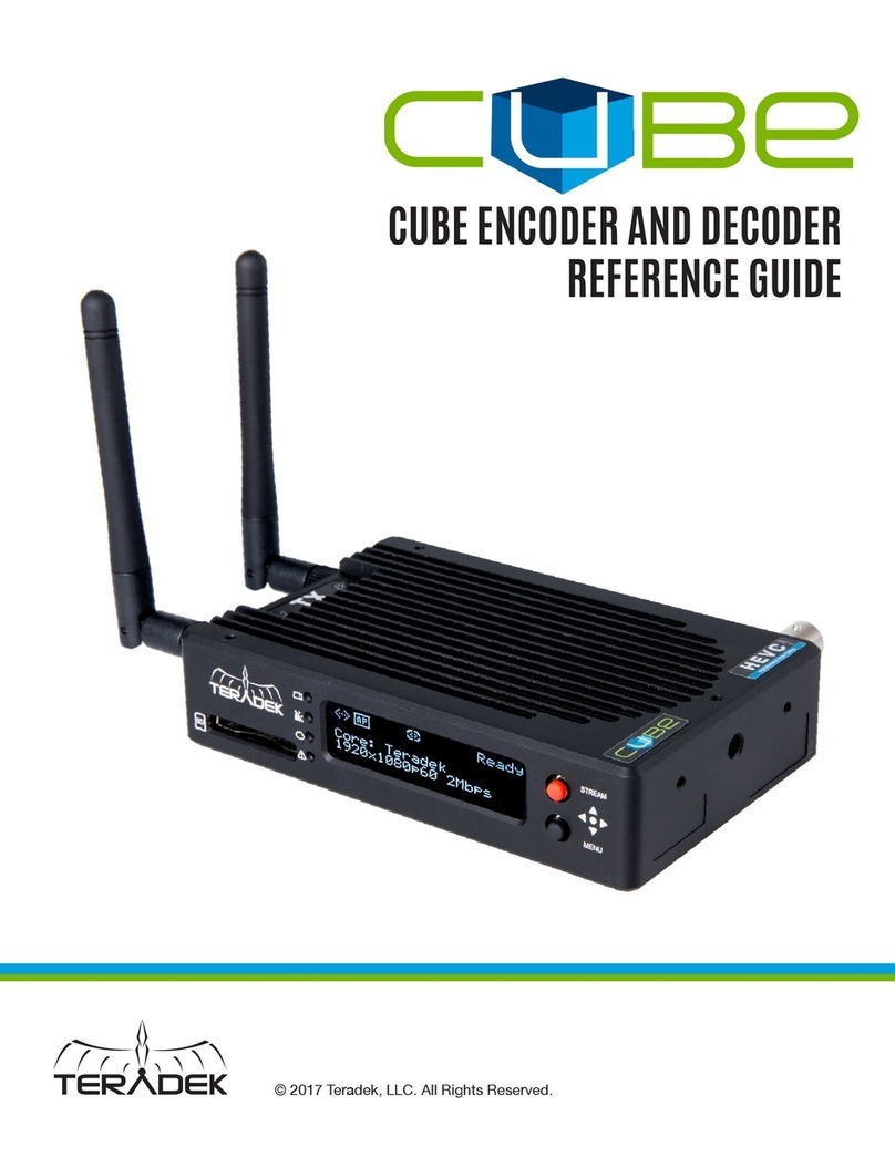 Teradek 600 Series reference guide