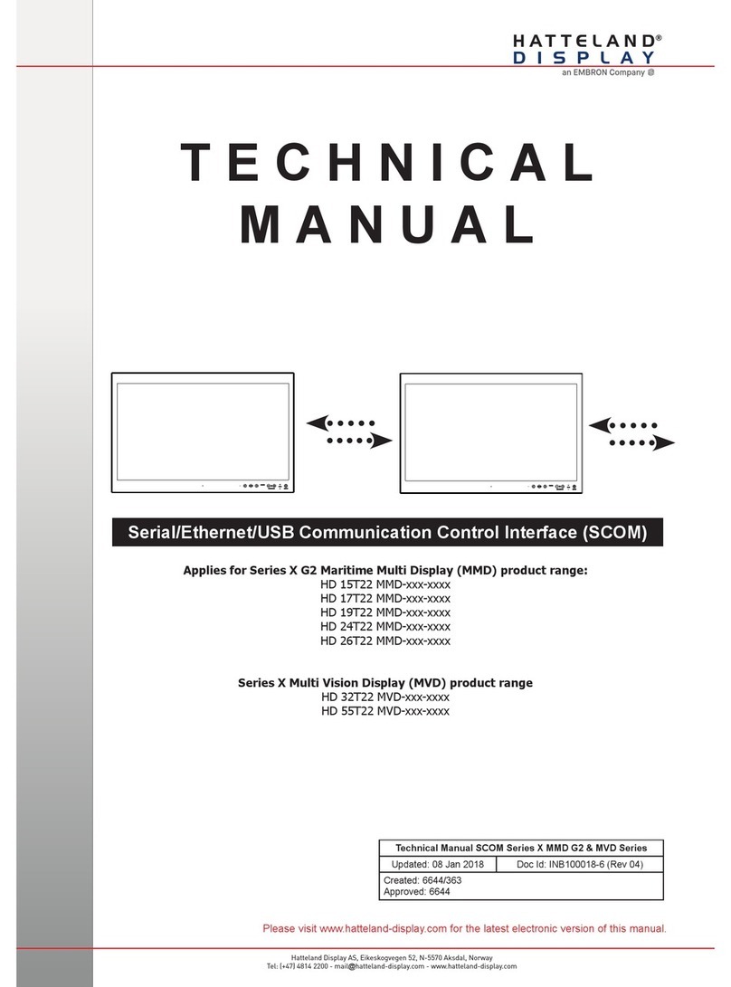 Hatteland HD 15T22 MMD Series Technical manual