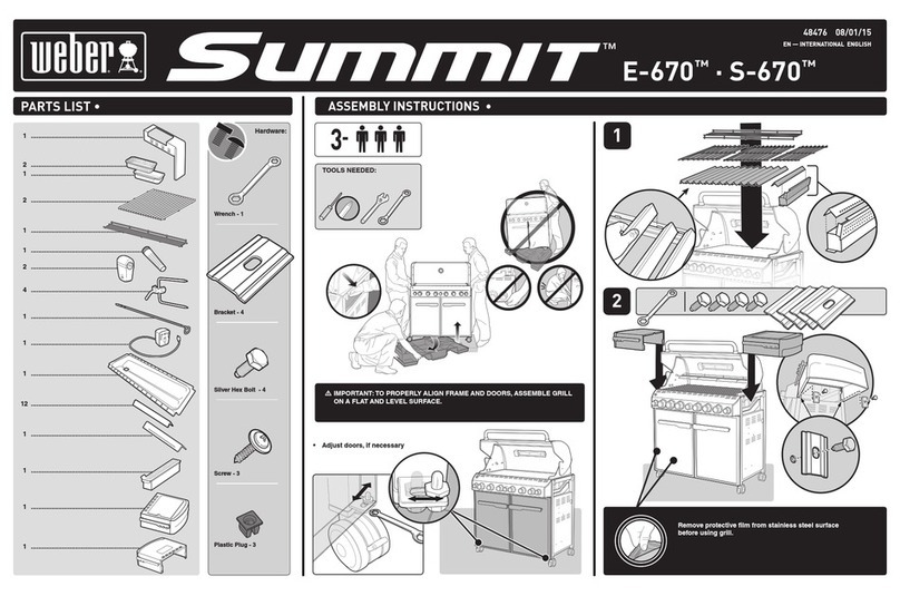 Weber Summit E-670 Assembly instructions