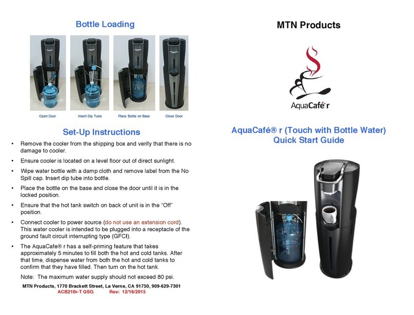 MTN Products Aquacafe R quick start guide