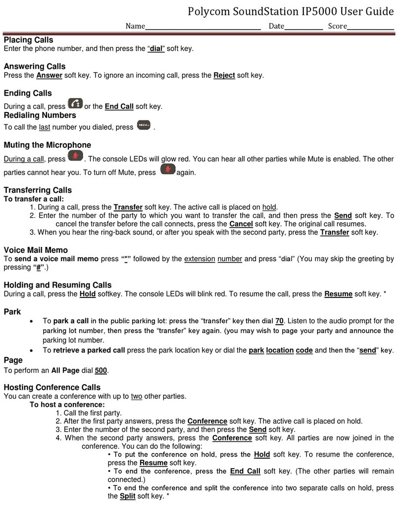 Polycom SoundStation IP 5000 User manual