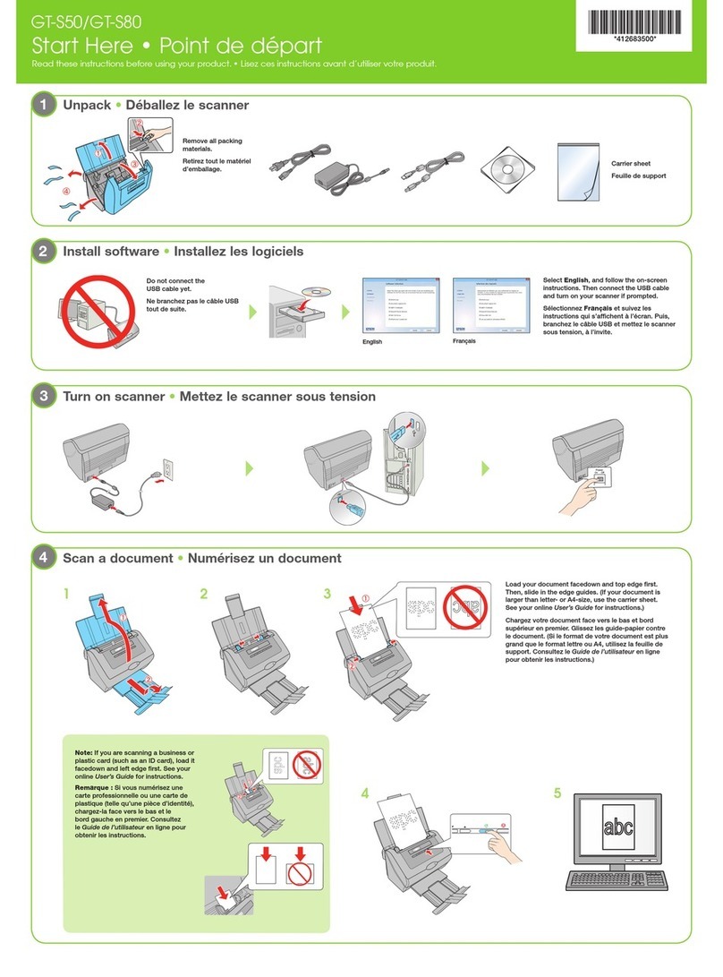 Epson WorkForcePro GT-S50 User manual