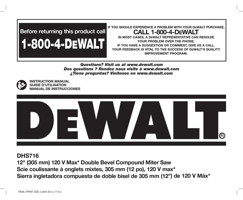 DeWalt DHS716 User manual