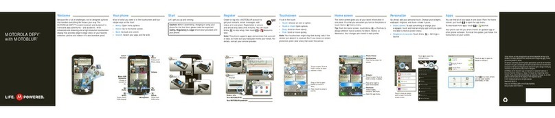 Motorola DEFY with MOTOBLUR User manual