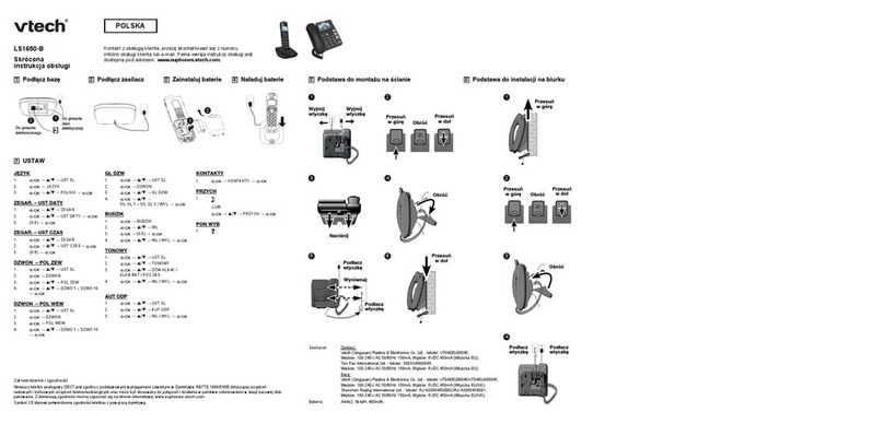 V-tech LS1650-B User manual