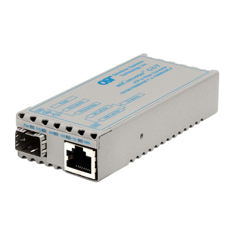 Omnitron Systems Technology miConverter User manual Omnitron Systems Technology miConverter User manual