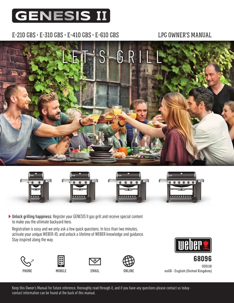 Weber Spirit E-210 GBS User manual Weber Spirit E-210 GBS User manual