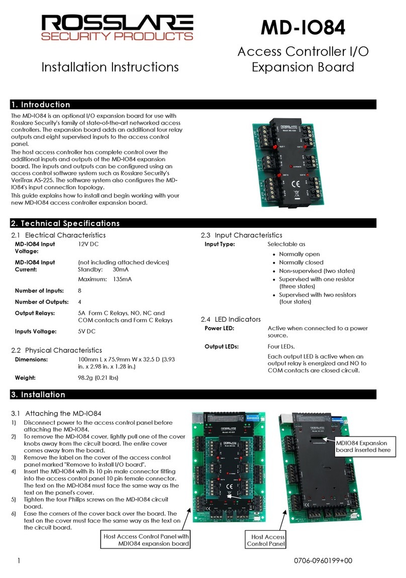 Rosslare MD-IO84 installation guide