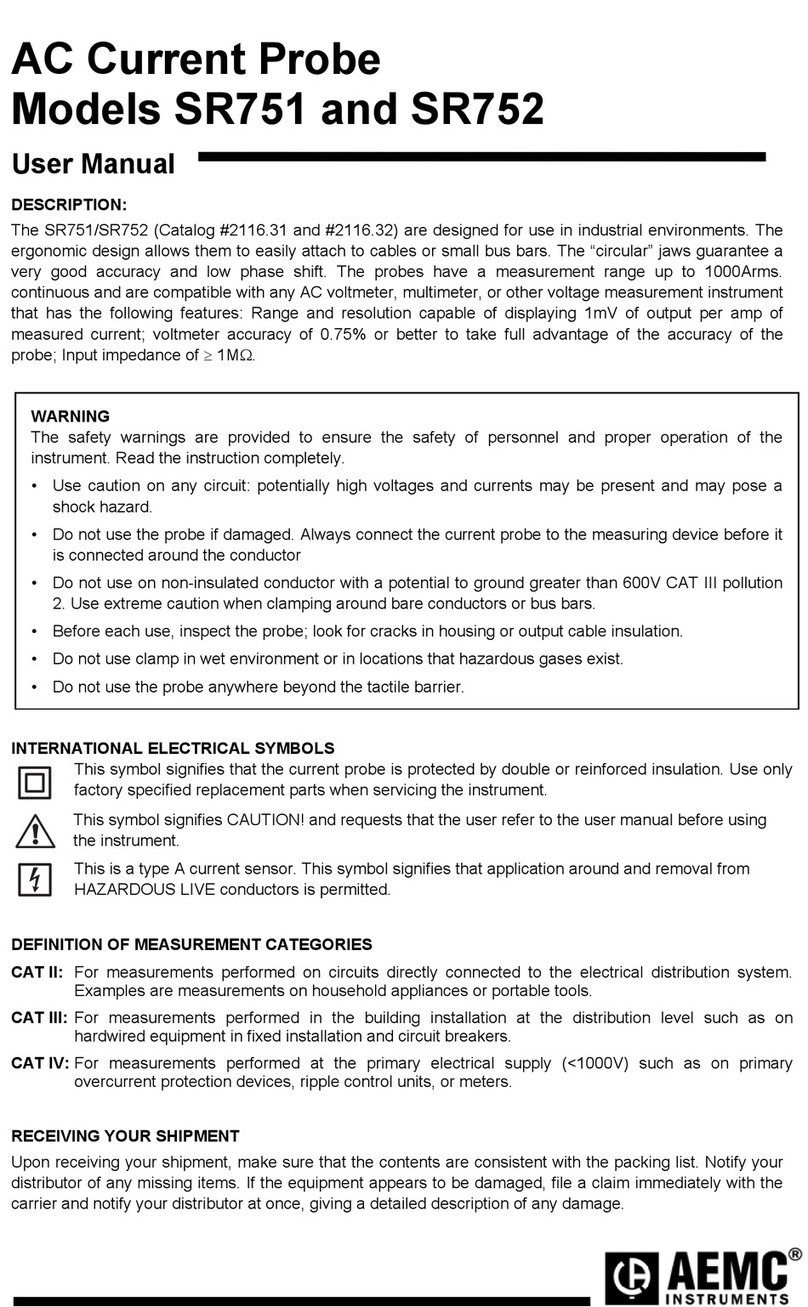 AEMC SR751 user manual