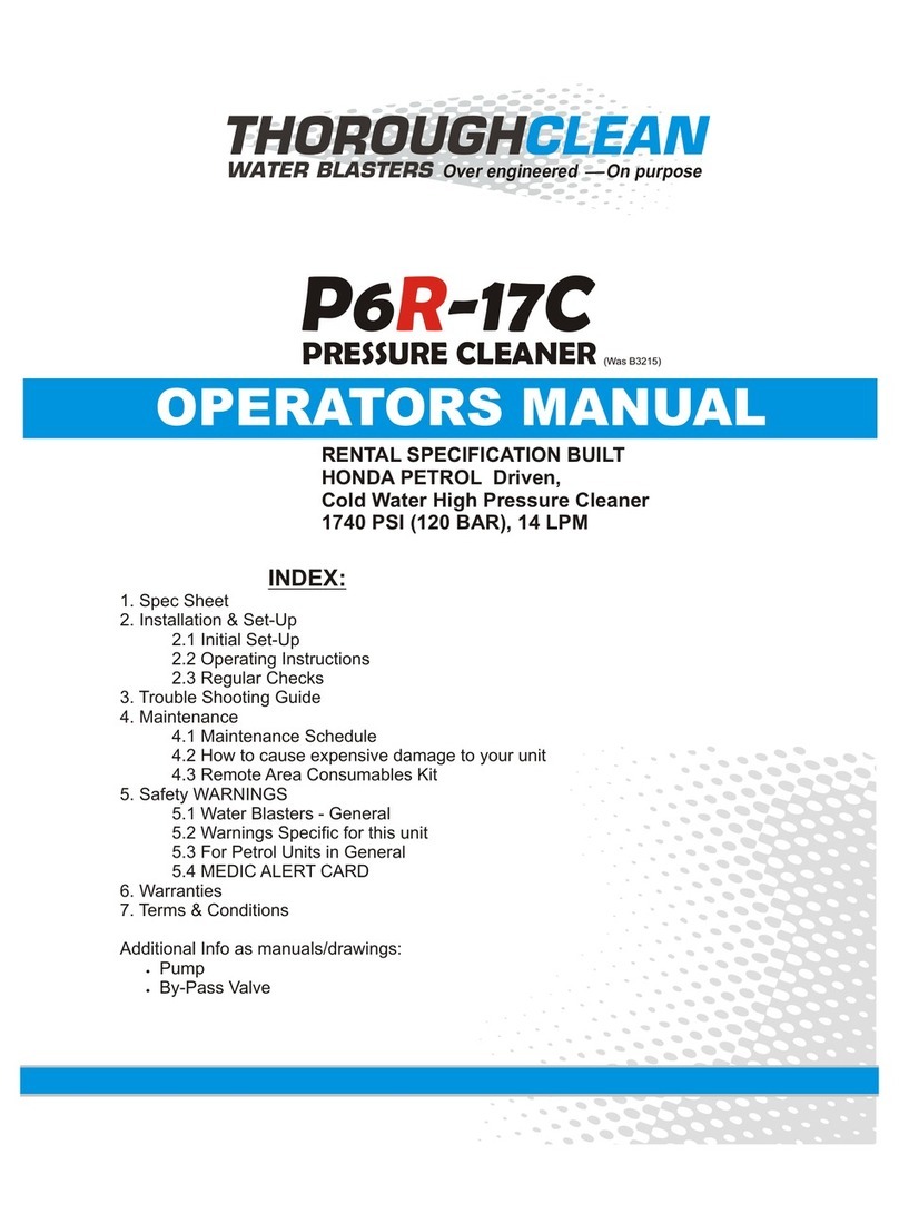 Throughclean P6 -17C Operator's manual