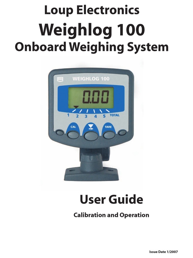 Loup Electronics Weighlog 100 User manual