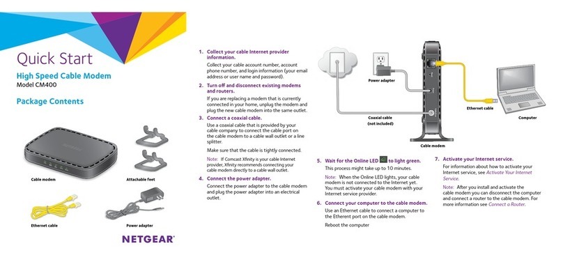 NETGEAR CM400 User manual