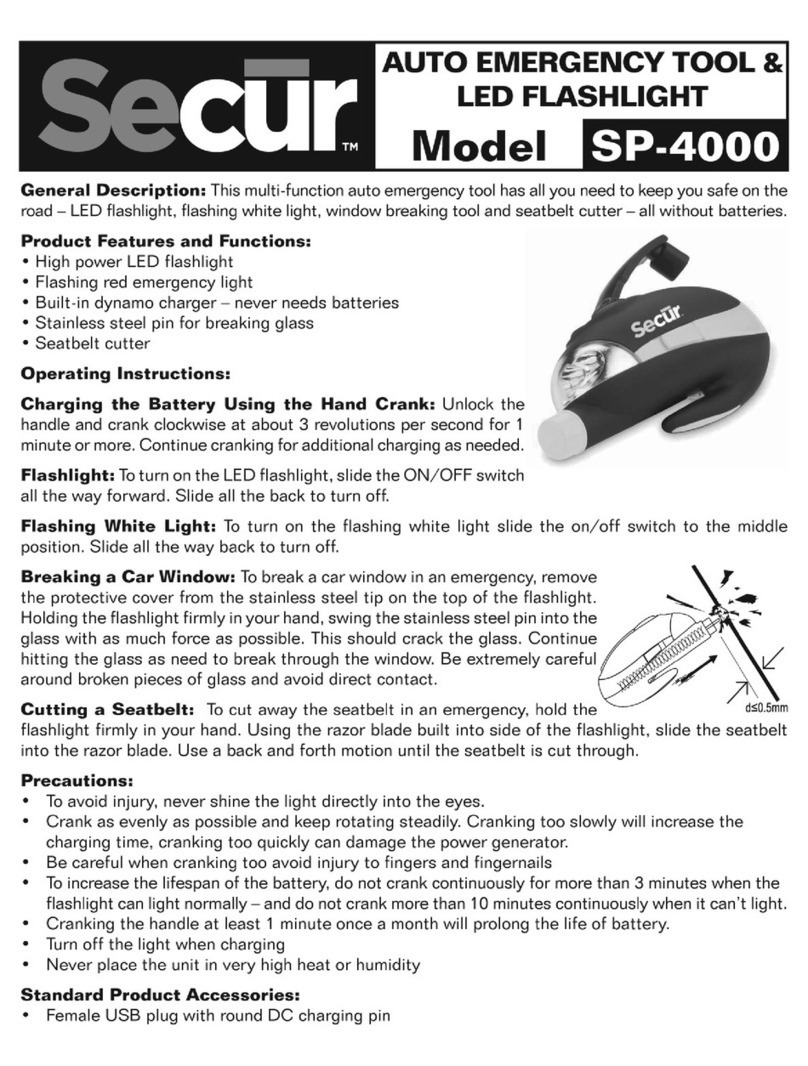 Secur SP-4000 operating instructions