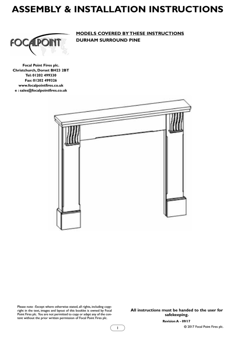 Focal Point Durham Pine User manual Focal Point Durham Pine User manual