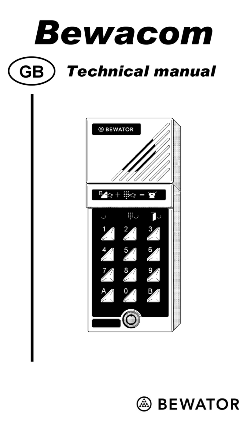 Bewator Bewacom BM3 Technical manual