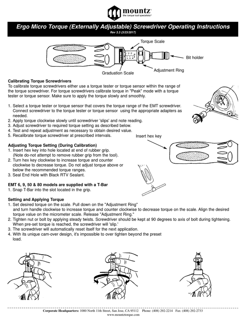 Mountz Ergo Micro Torque operating instructions Mountz Ergo Micro Torque operating instructions