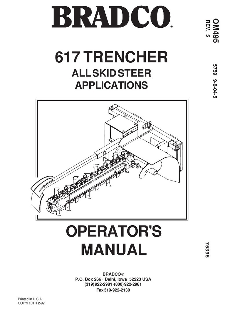 Bradco 617 Operator's manual
