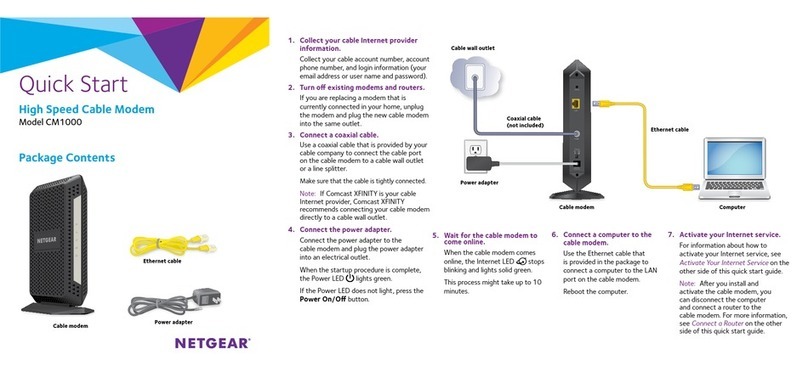 NETGEAR CM1000 User manual