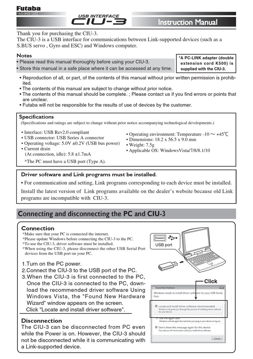 FUTABA CIU-3 instruction manual