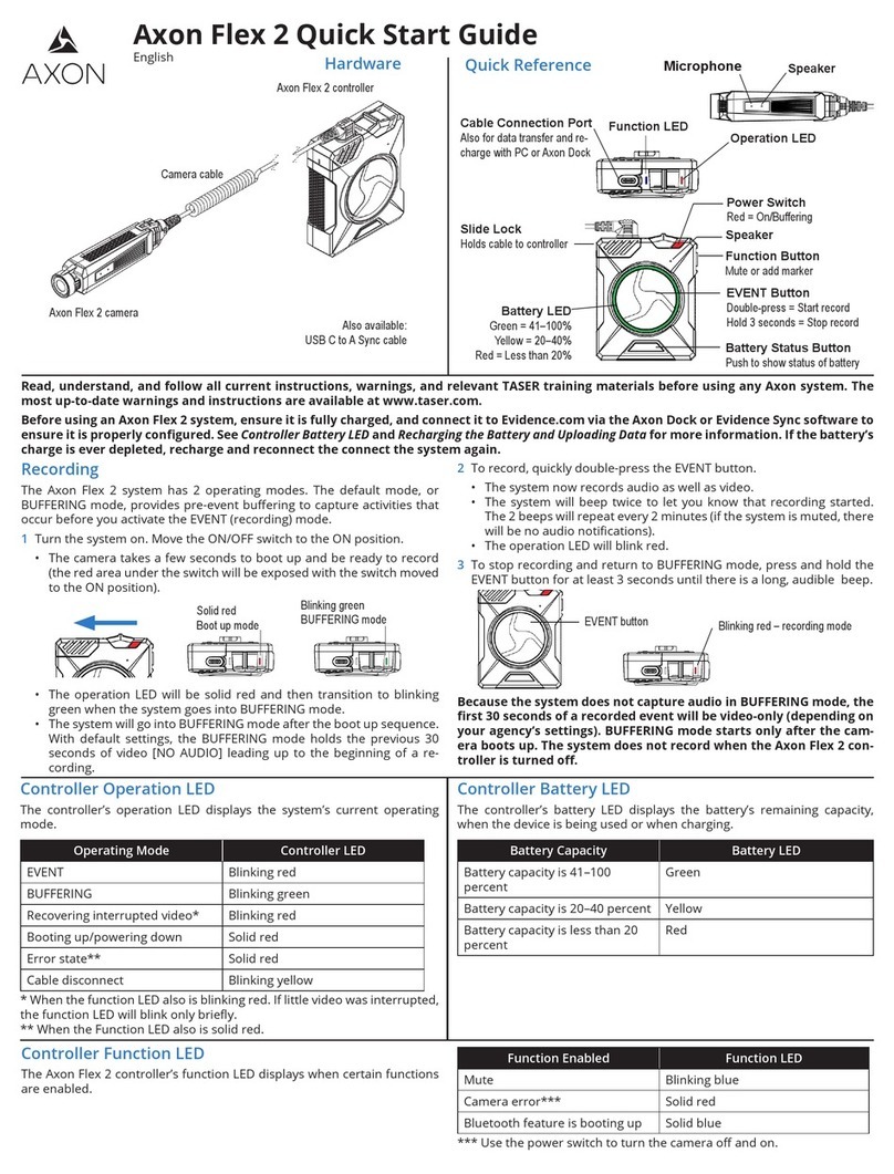 Taser Axon Flex 2 quick start guide