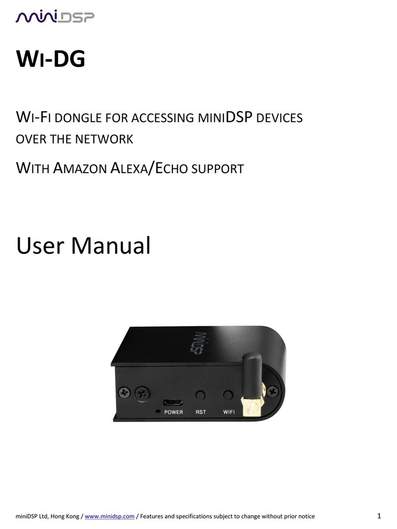 miniDSP WI-DG User manual