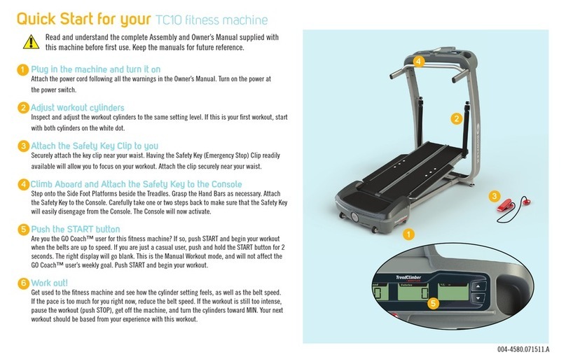 Bowflex TC10 User manual