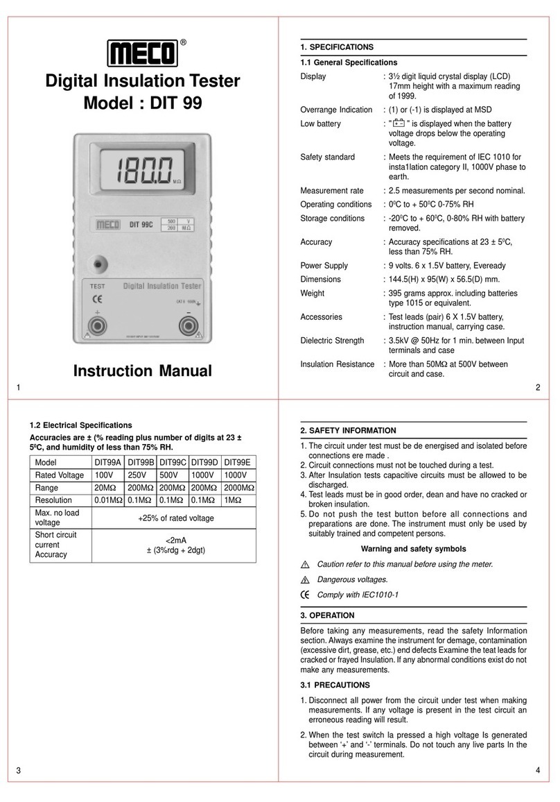 Meco DIT 99 instruction manual