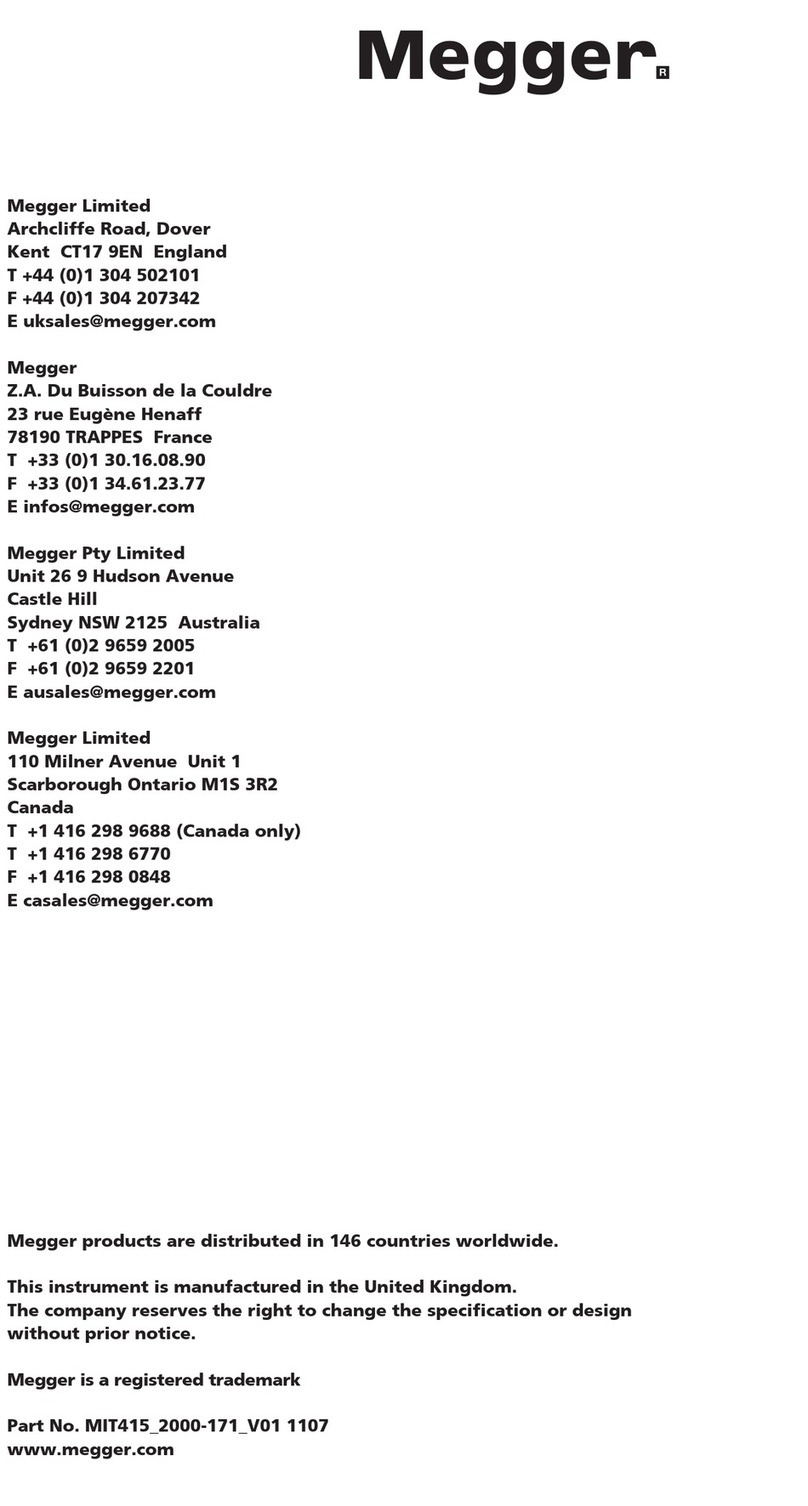 Megger MIT415 user guide