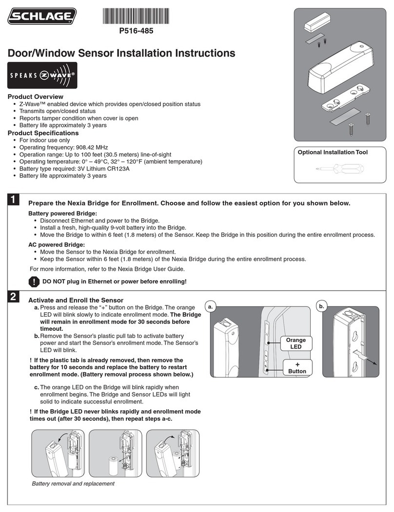 Schlage NXRS100HC installation instructions