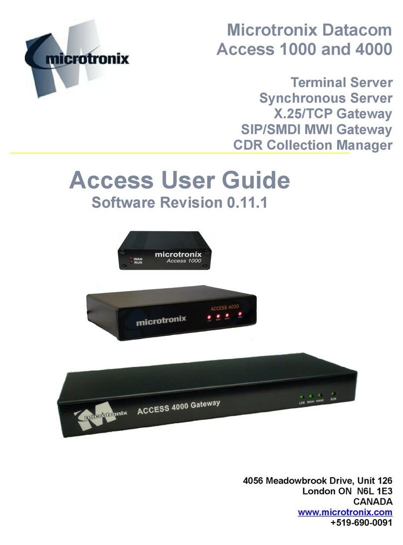 MICROTRONIX Access 1000-S04 user guide